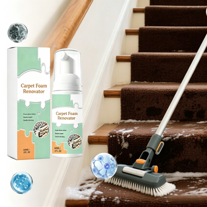 Waterless Carpet & Fabric Foam Cleaner With Cleaning Towel for Home