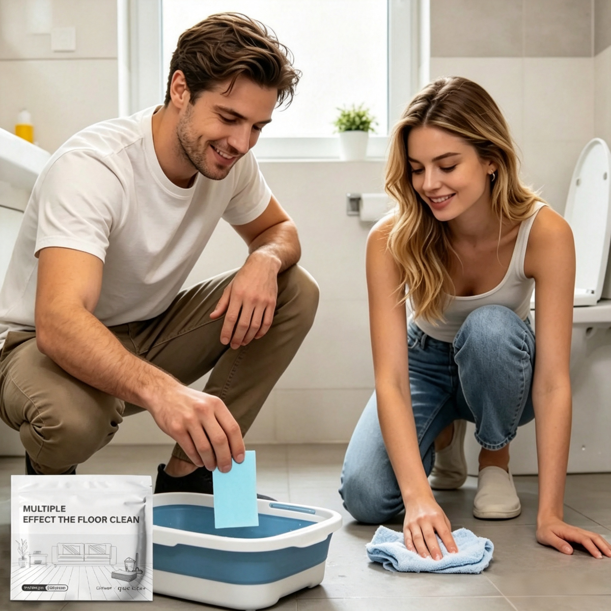 Scented Dissolvable Floor Cleaning Sheets for Hard Surfaces