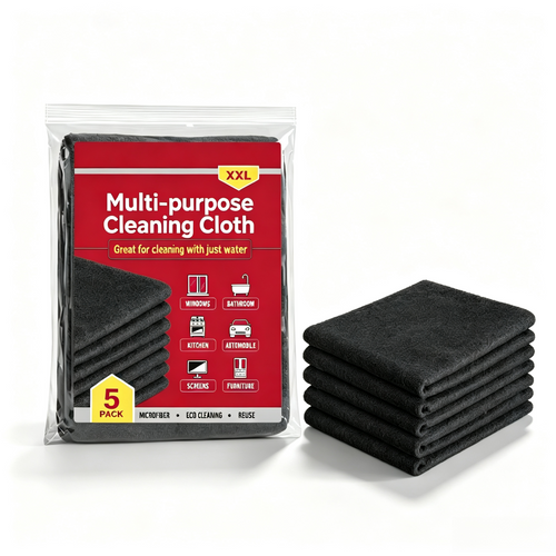 Multi-Purpose Household Microfiber Cleaning Cloths, Absorbent & Lint-Free Towels