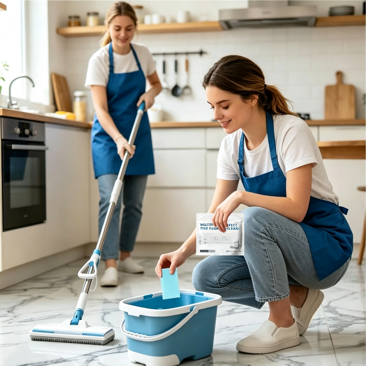 Scented Dissolvable Floor Cleaning Sheets for Hard Surfaces