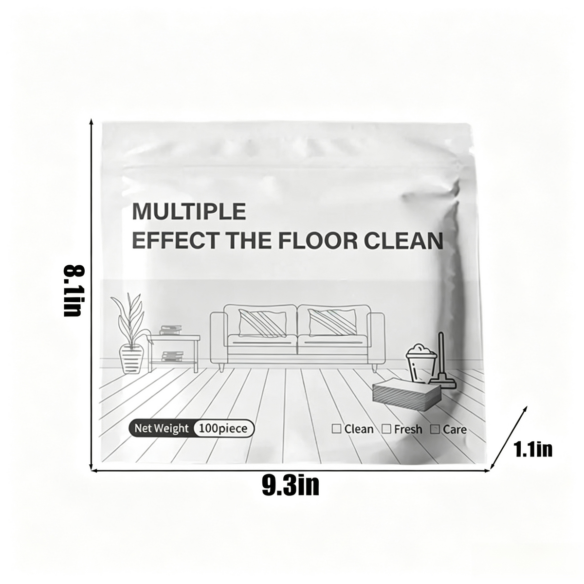 Scented Dissolvable Floor Cleaning Sheets for Hard Surfaces