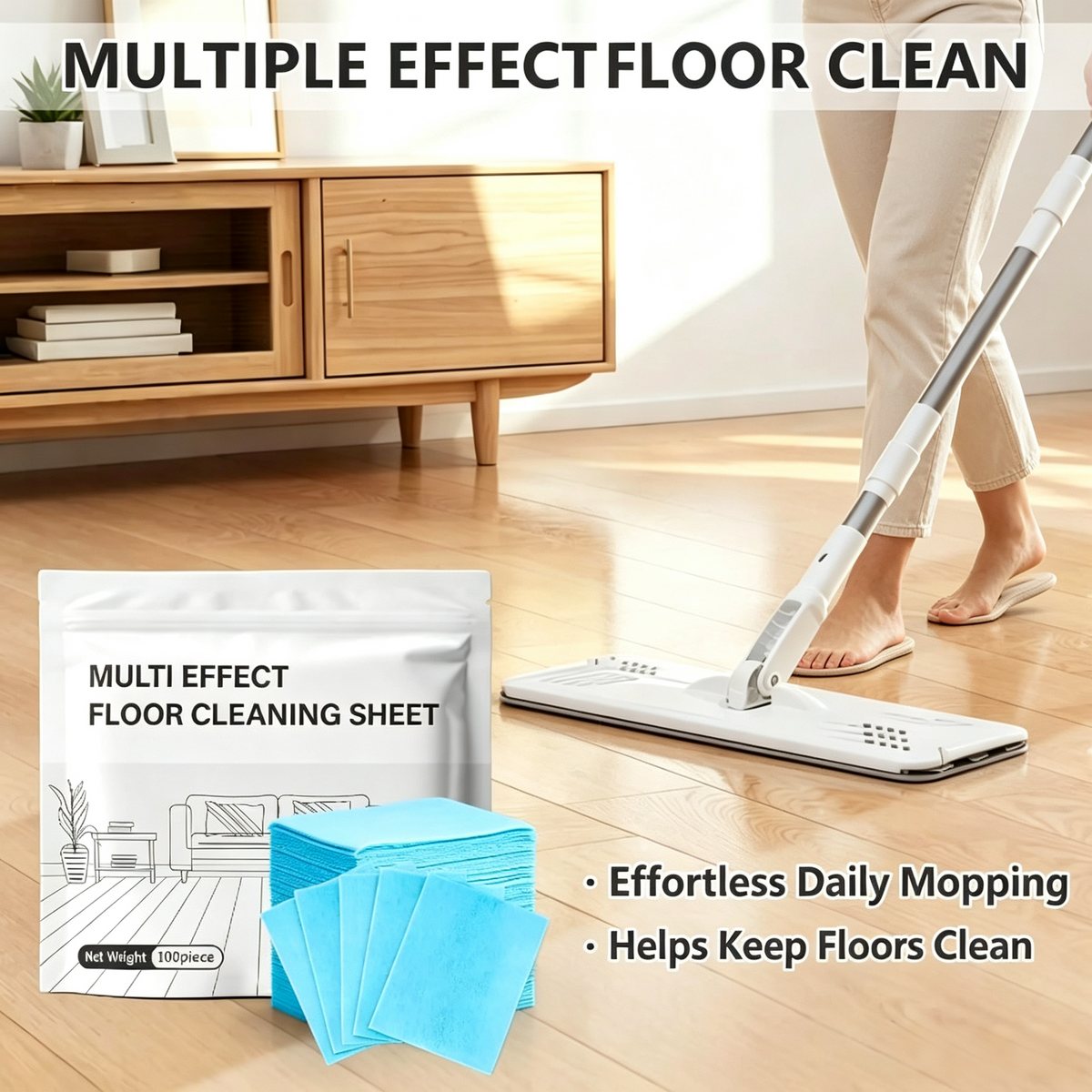 Scented Dissolvable Floor Cleaning Sheets for Hard Surfaces