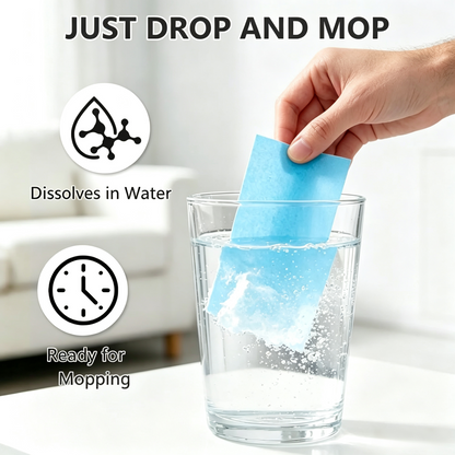 Scented Dissolvable Floor Cleaning Sheets for Hard Surfaces