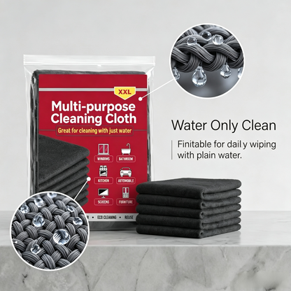 Multi-Purpose Household Microfiber Cleaning Cloths, Absorbent & Lint-Free Towels