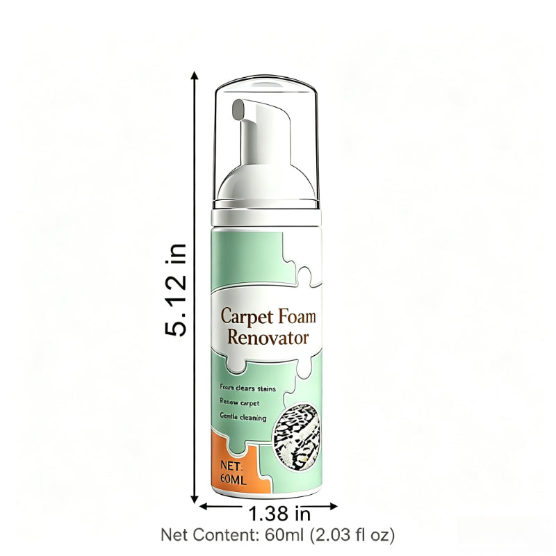 Waterless Carpet & Fabric Foam Cleaner With Cleaning Towel for Home