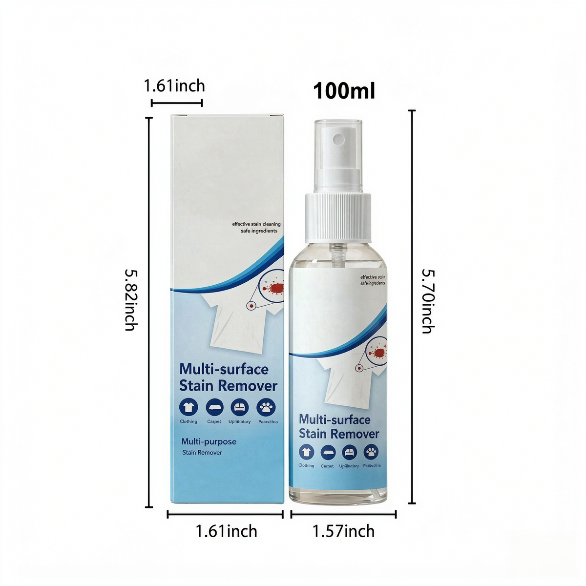 Fabric Stain Treatment Spray, Gentle Cleaning for Clothes & Garments