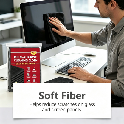 Multi-Purpose Household Microfiber Cleaning Cloths, Absorbent & Lint-Free Towels