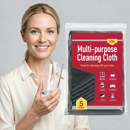 Multi-Purpose Household Microfiber Cleaning Cloths, Absorbent & Lint-Free Towels